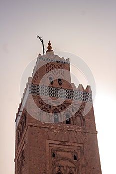 Mosque of Koutoubia in Marrakesh , Marocco