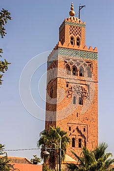 Mosque of Koutoubia in Marrakesh , Marocco