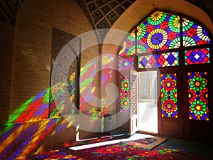 Mosque and light in Iran