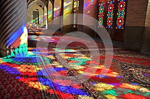 Mosque and light in Iran