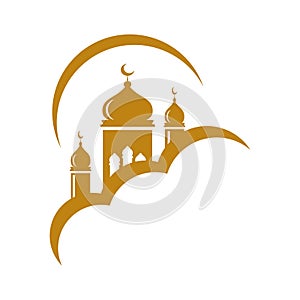 simple mosque logo photo