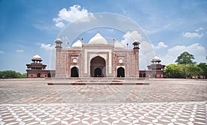 Mosque (masjid) near to Taj Mahal, Agra, India photo