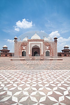Mosque (masjid) near to Taj Mahal, Agra, India photo
