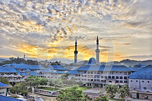 Mosque, Minarates, Sunset View
