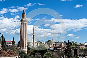 Mosque and minaret in Antalya