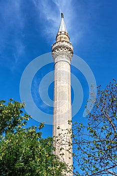 Mosque Minaret and Blue Sky