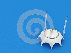 Mosque Minimalist 3D Style