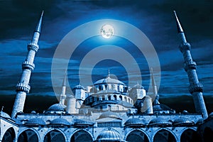 Mosque night dreams photo