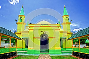 Mosque at Penyengat island, Riau Indonesia