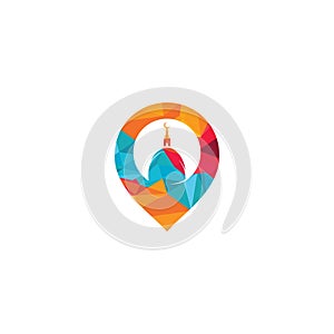 Mosque Point Logo Design Template.