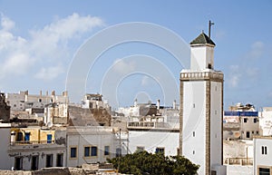 Mosque and rooftops essaouira morocco