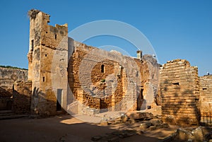 Mosque ruined of Chellah necropolis. Rabat. Morocco.