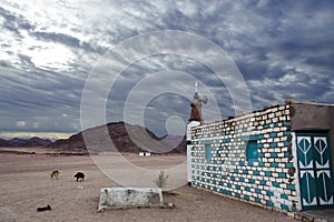 The mosque of settlement of Bedouin tribe