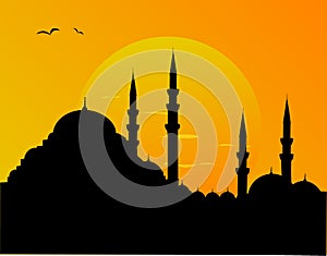 Mosque silhoutte