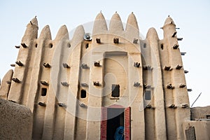 Mosque in a small village, Africa.