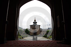 Mosque in Srinagar in Kashmir, India photo