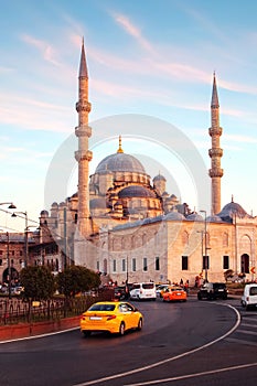 Mosque in the Sultan Ahmet area. Istanbul. Turkey.