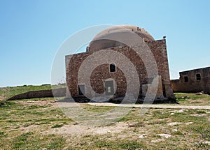 The Mosque of Sultan Ibrahim At The Fortezza Or Fort Of Rethymno Crete Greece