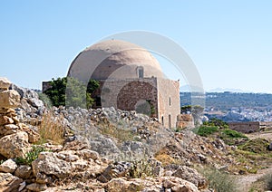 Mosque of Sultan Ibrahim inside the Fortezza of Rethymno, Crete island, Greece