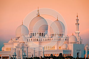 Mosque at sunset