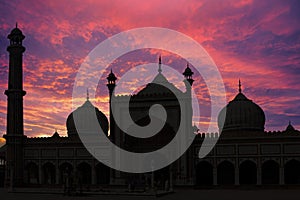 Mosque sunset