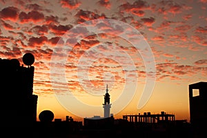 Mešita západ slnka v v 
