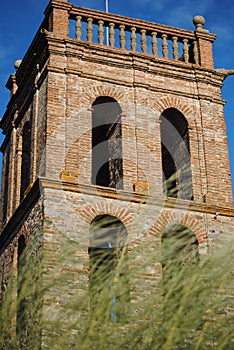 Mosque tower at Almonaster la Real photo