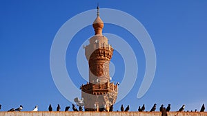 Mosque Tower of the Grand Mosque at the Khartoum, Sudan, Africa