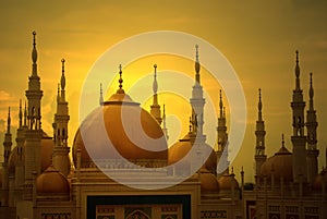 Mosque tower minaret photo