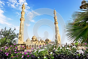 The mosque in the town of Hurghada in Egypt