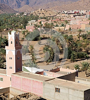 Mosque and village