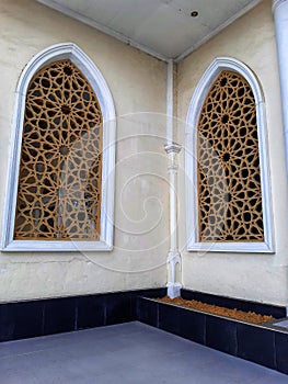 mosque windows with Moroccan Khos motif designs