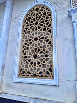 mosque windows with Moroccan Khos motif designs