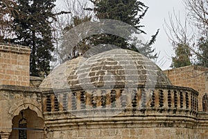 Mosques and historical works view from Urfa Turkey