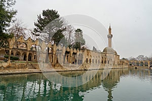 Mosques and historical works view from Urfa Turkey