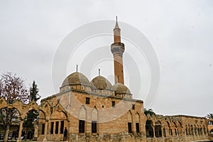 Mosques and historical works view from Urfa Turkey