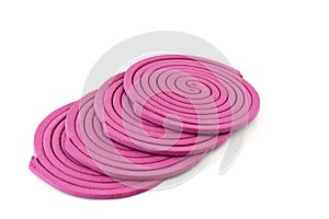 Mosquito Coil isolated on white background