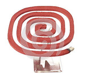 Mosquito coil on a strand