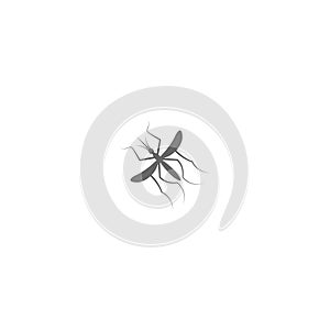 Mosquito icon flat design template vector illustration