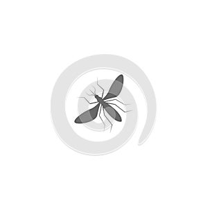 Mosquito icon flat design template vector illustration