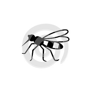 Mosquito icon isolated vector on white