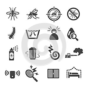 mosquito icon set