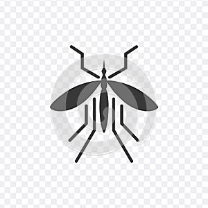 Mosquito icon. Stock vector illustration on white background