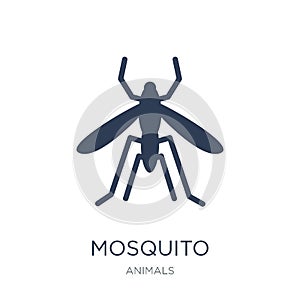 Mosquito icon. Trendy flat vector Mosquito icon on white background from animals collection