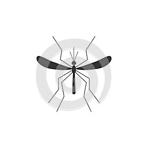 Mosquito icon vector illustration isolated on white.