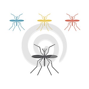 Mosquito icon vector. Vector graphic