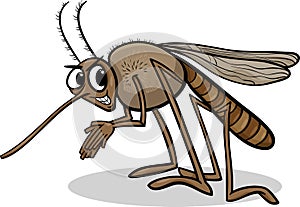 Mosquito insect cartoon illustration