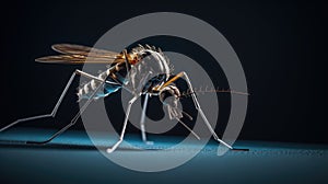 Mosquito isolated on white background