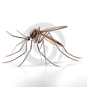 mosquito isolated on white background, Ai Generated