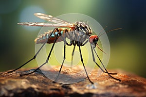 Mosquito macro insect. Generate Ai